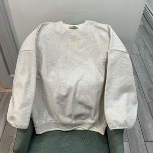 Adidas Fear Of God Light Gray Crewneck Sweater